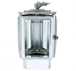 STAINLESS STEEL LANTERN WITH BASE